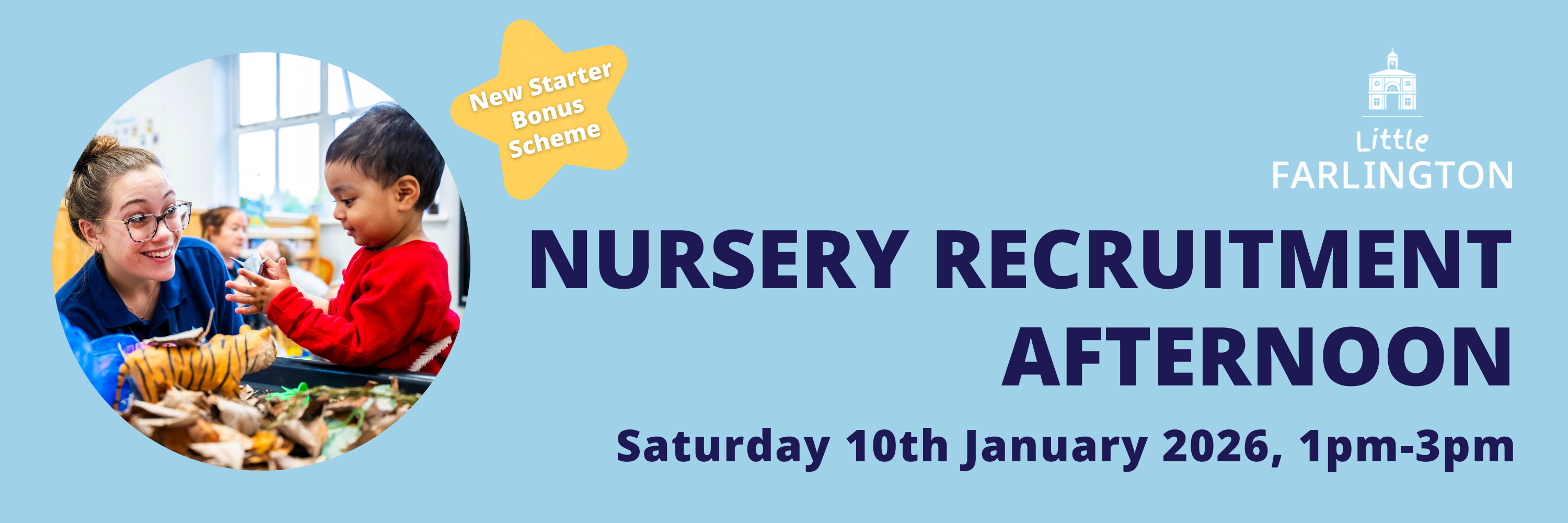 Little Farlington Nursery Open Afternoon January 2026 Web Banner