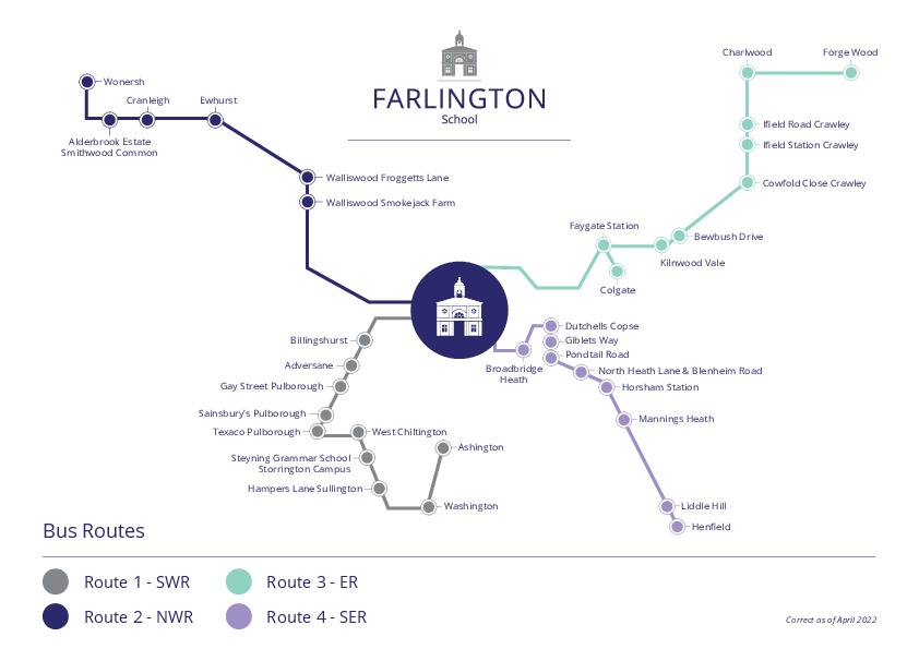Farlington Bus Routes Map